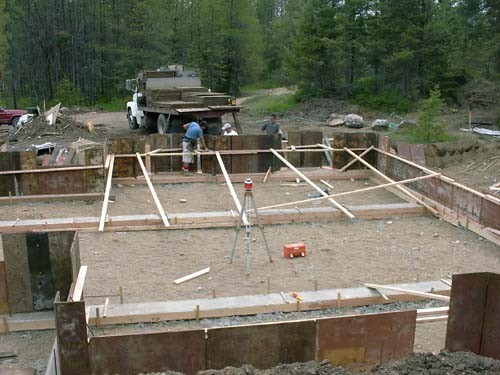 0013 - inside wall of frame for the foundation