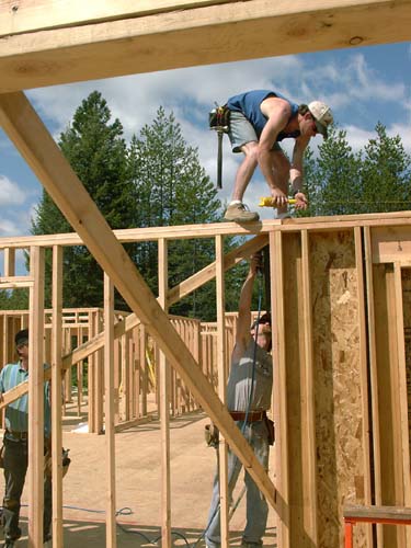 0057 - truing and plumbing the walls