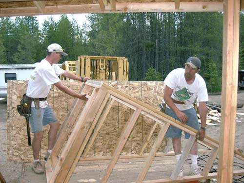 0087 - a dormer frame headed up to the rooftop