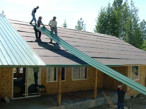 0106 - handing up a sheet of metal