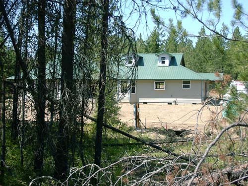 0133 - view of house through the forest