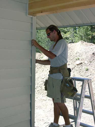 0147 - installing some final corners of siding