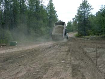0173 - Base drop for gravel driveway